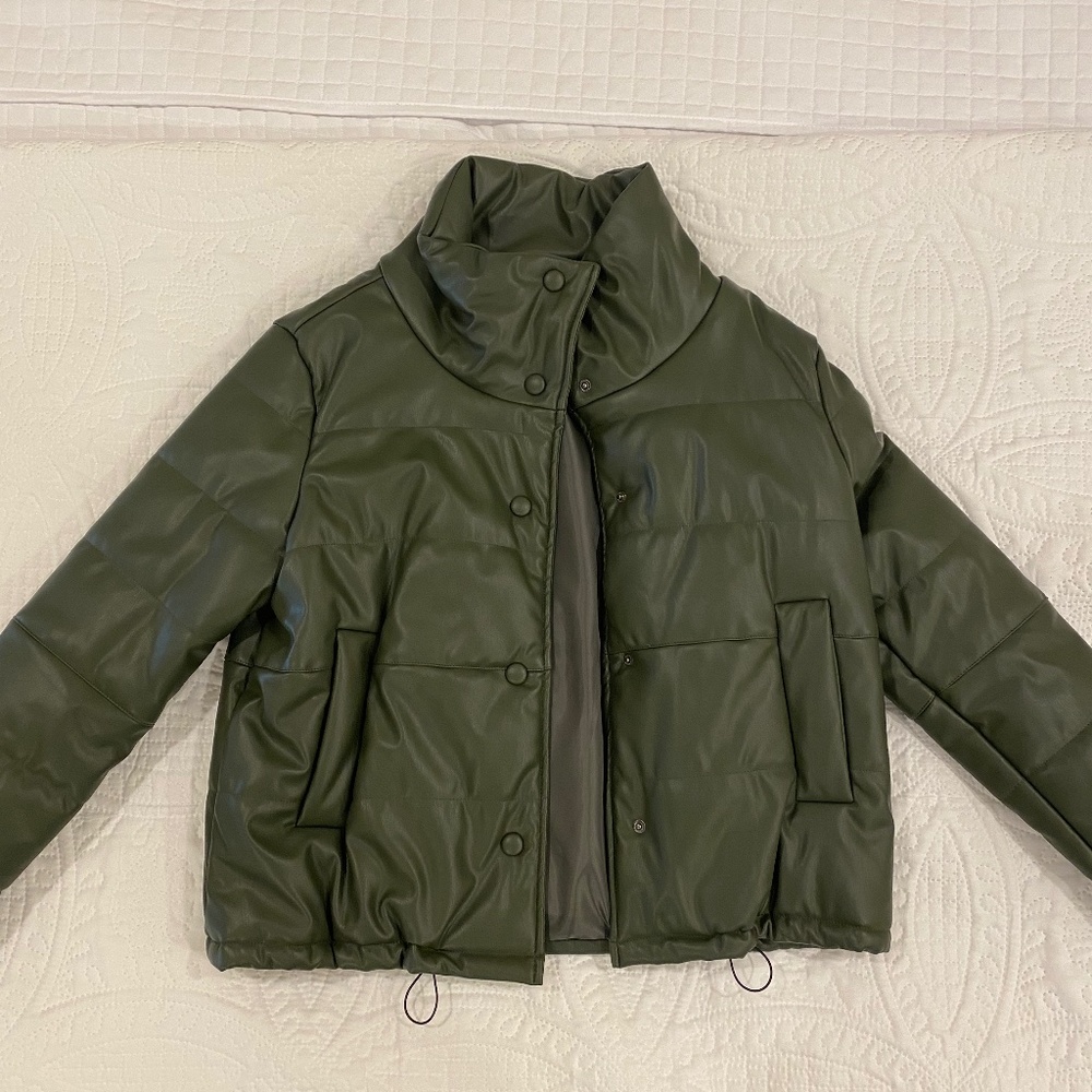 Pomander Place faux leather jacket